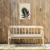 Palmblad - Donkere bladen - Subtiel Tuinposter op houten frame 2 cm dik klein -sfeer4