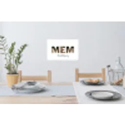 Mem - Lettercollage Muursticker klein -eettafel