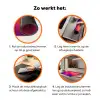 Abstract - Patroon - Kleurverloop Inductie beschermer vinyl 3mm klein -zzzzzzz-td-werking