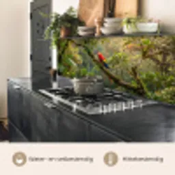 Ara - Jungle - Rood keuken achterwand 2 middel -usp_NL
