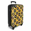 Retro disco platen patroon kleurrijk NBS - Handbagage koffer - Volwassenen Unisex middel -productfoto_3d
