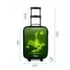 Groene neon omhaal in actie Kinderkoffer - Zwart klein -productfoto_formaten