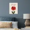 Klaproos - Bloem - Rood - Valentijn poster papier klein -sfeer2