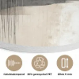 Minimalistisch - Landschap - Dimensie Akoestische PET Vilt - Rond klein -closeup_NL