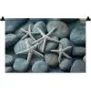 Zeesterren - Stenen - Wit Wandkleed katoen klein -zz3d