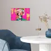 Bloemenkroon - Goud - Vrouw - Portret poster papier klein -sfeer3