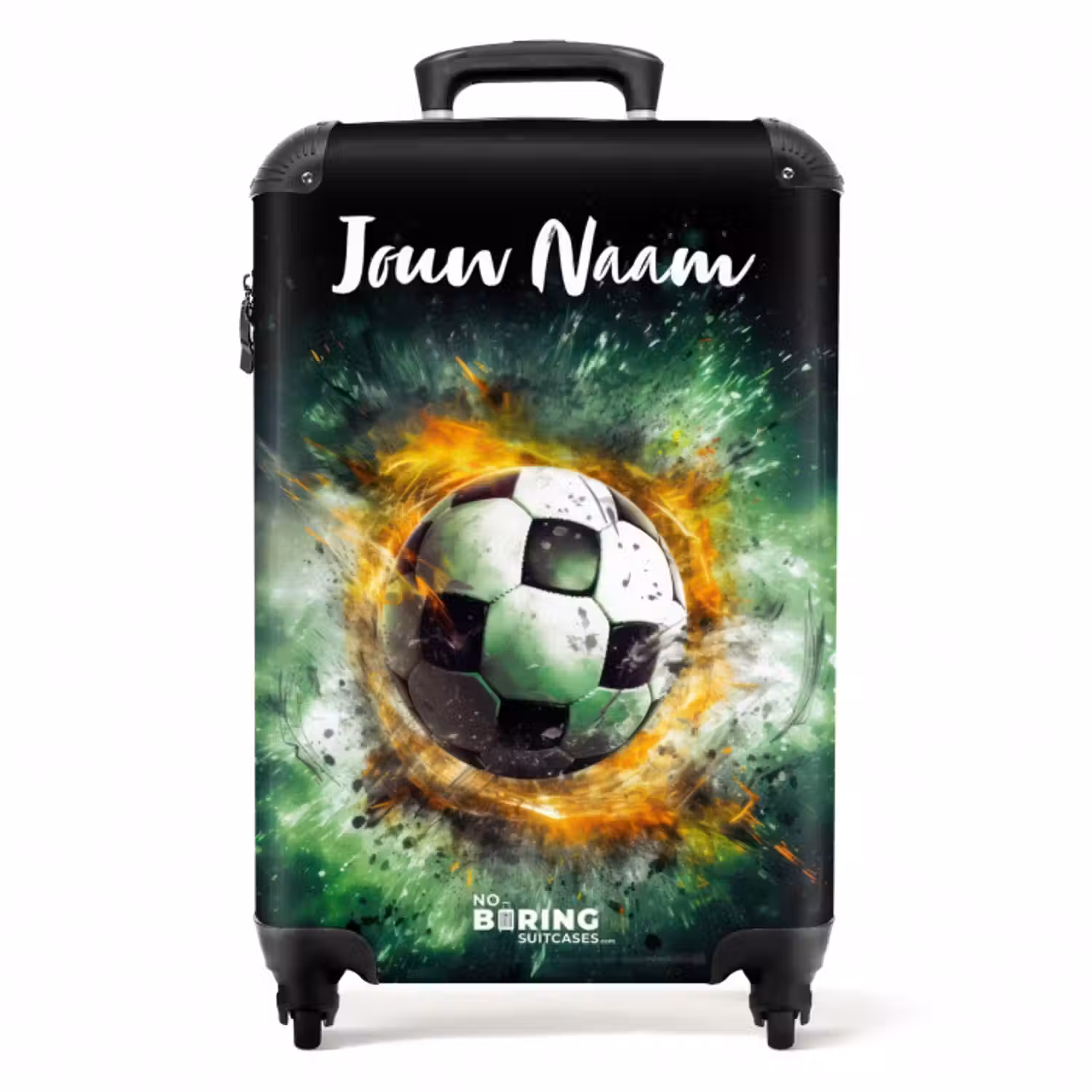Koffer met naam – Voetbal on fire