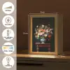 Boeket - Roze - Bloemen - Vaas Light Box met kabel (Tafellamp) klein -USP_NL