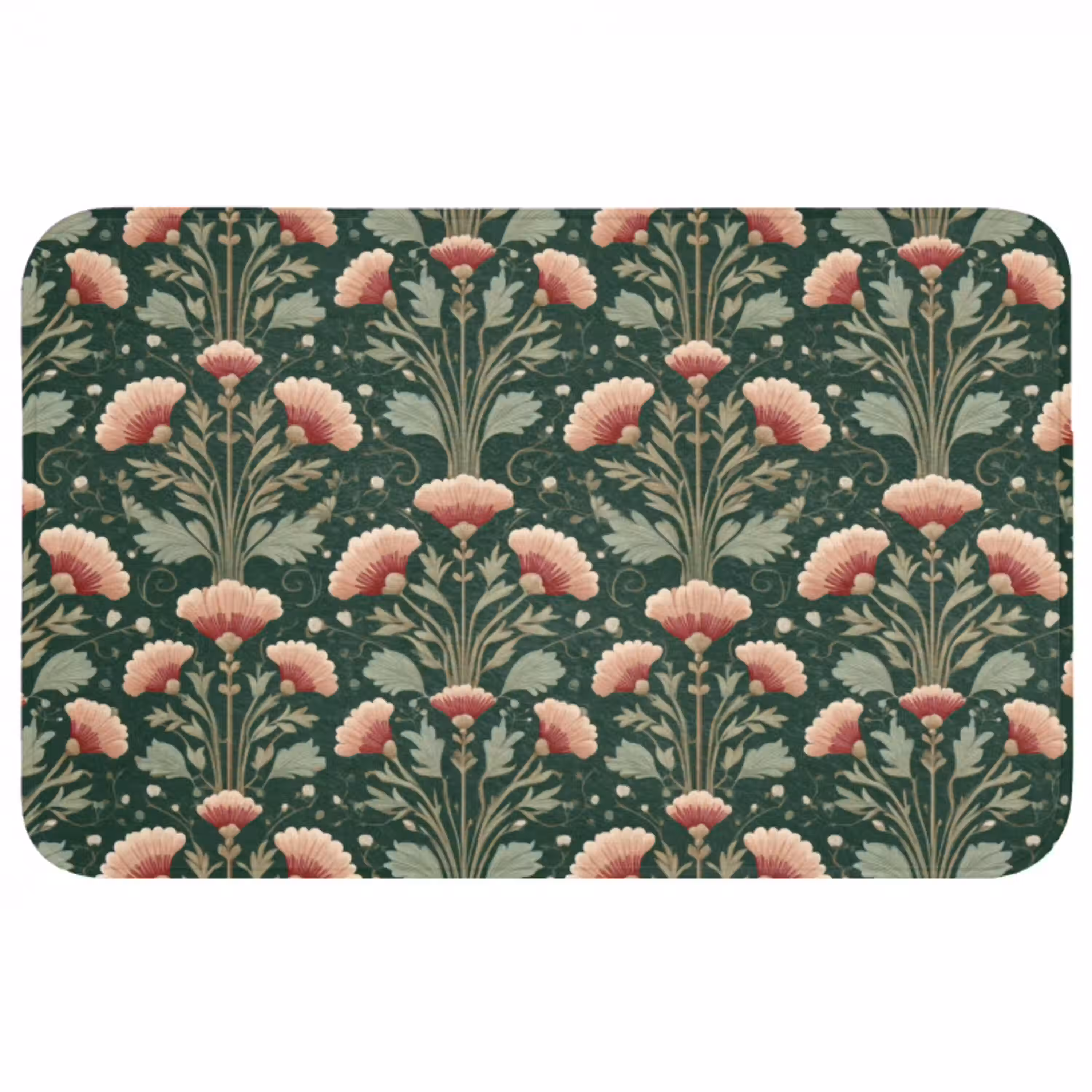 Patroon - Botanisch - Kleurrijk Badmat middel 997 -3d