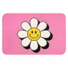 Smiley - Bloem - Roze Badmat klein -3d