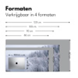 Riet - Bevroren - Winter - Natuur Muismat XXL klein -sfeer5