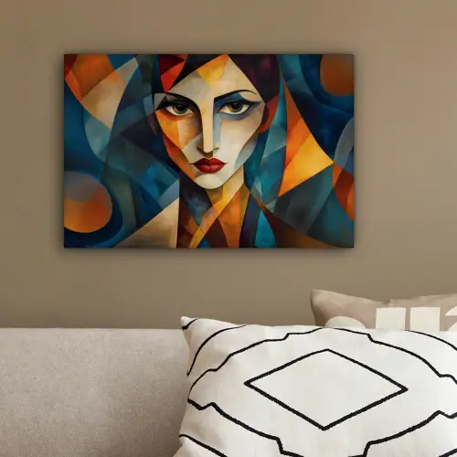 Portret - Abstract - Vormen canvas 2cm klein -sfeer3