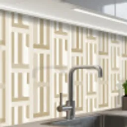 Modern - Geometrisch - Beige keuken achterwand 2 middel 865 -zzzz3d_schuin