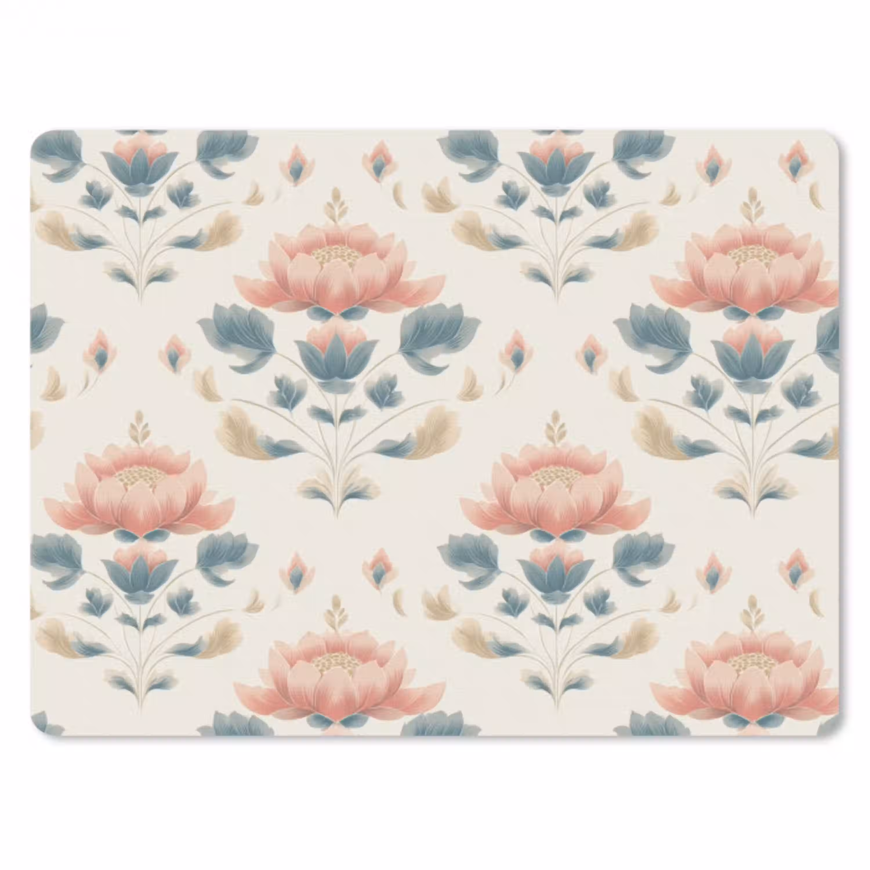 Lotus - Bloemen - Roze muismat rubber klein 262 -3d