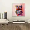 Planken - Boeken - Bladeren aluminium wit klein -sfeer1