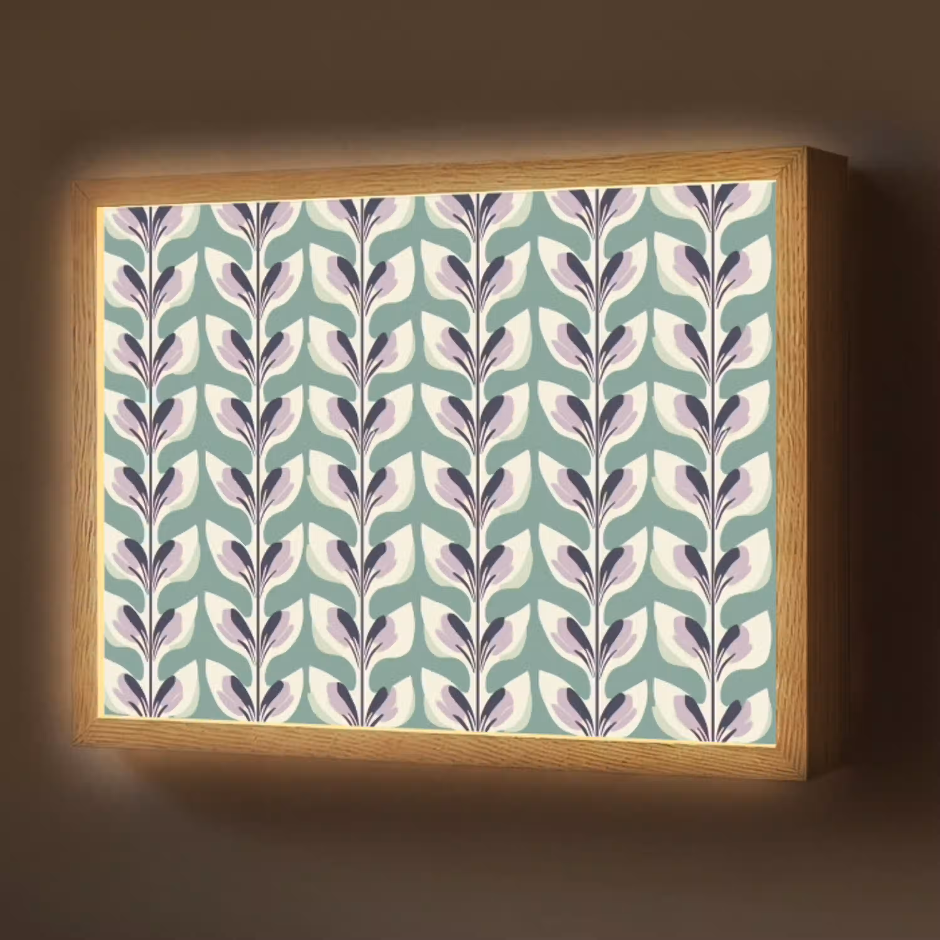 Retro - Modern - Groen Light Box met batterij (Wandlamp) middel 907 -z3d_website