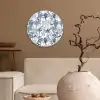 Aap - Jungle - Blauw Wandcirkel plexiglas klein 852 -sfeer1