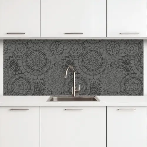 Design - Bohemian - Zonnebloem keuken achterwand 2 middel 871 -3d