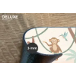 Jungle - Dieren - Groen Placemat vinyl groot -closeup