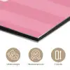 Roze - Gestreept - Belle aluminium wit klein -closeup_NL