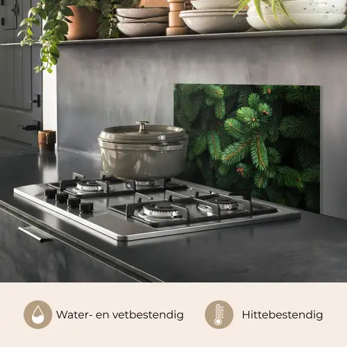 Sparrentakken - Knoppen - Naalden - Groen keuken achterwand spatscherm klein -usp_NL