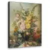 Grote vaas met bloemen - Josep Mirabent - Oude meesters Textielframe zwart klein -3d