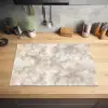 Zandkleurig - Marmer - Natuursteen Inductie beschermer vinyl 3mm klein 276 -sfeer5