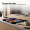 Levendige Lelies in Lichtspektakel Inductie beschermer vinyl 3mm klein -sfeer1