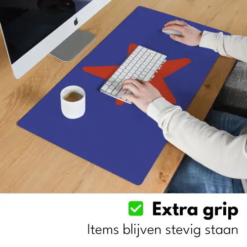 Slow down you're doing fine - Ster - Blauw Muismat XXL klein -sfeer3