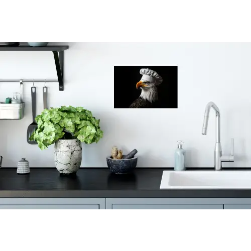 Arend -Amerika - Koksmuts - Vogel - Stoer Muursticker klein -keuken