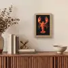 Kreeft - Papier - Origami papier - Rood Light Box met kabel (Tafellamp) klein -sfeer2