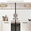 Grafisch - Patroon - Modern keuken achterwand 2 middel 871 -voor-na2_NL