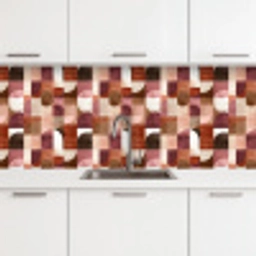 Geometrie - Modern - Retro keuken achterwand 2 middel 871 -3d