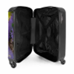 Pad met paarse lavendelstruiken NBS - Handbagage koffer - Unisex middel -binnenkant