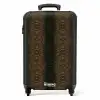 Bruin slangenhuid met symmetrische schubstructuur NBS - Handbagage koffer - Kinderen Unisex middel -productfoto_recht