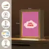 Girl power - Wolk - Roze Light Box met kabel (Tafellamp) klein -USP_NL