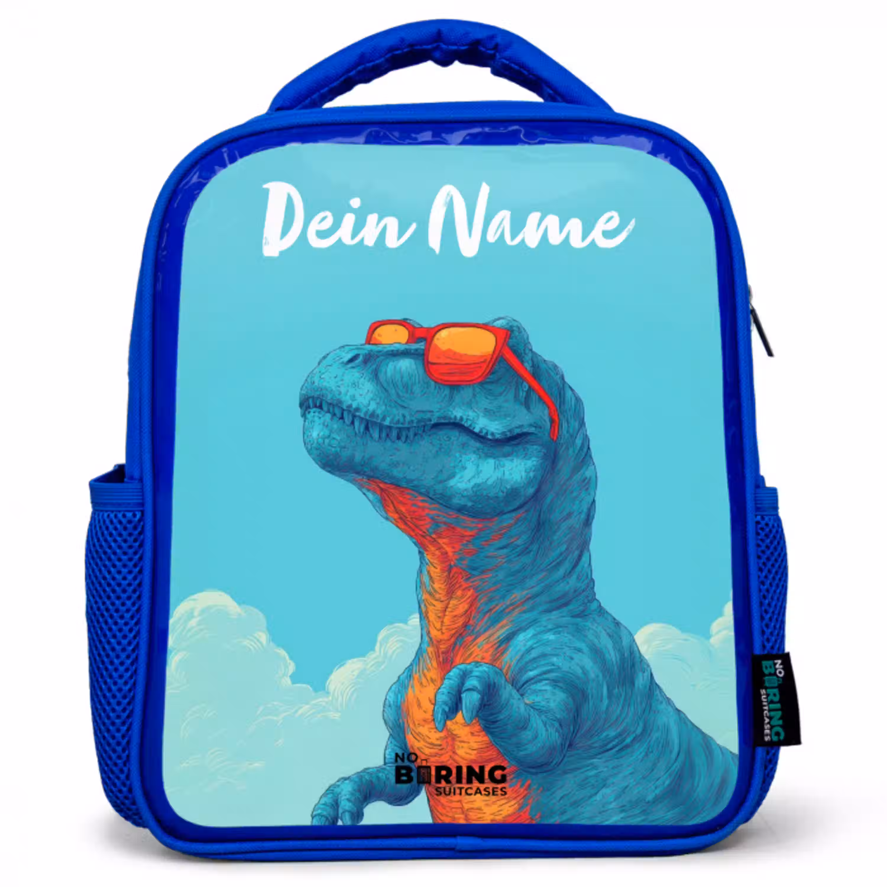 Dino - Zonnebril - Blauw Kinderrugzak - Blauw middel -3d