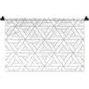 Design - Lijn - Patroon - Zwart - Wit Wandkleed katoen klein 269 -zz3d