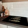 Vissen - Goud - Zwart Inductie beschermer vinyl 3mm klein -sfeer3
