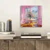 Pink - City - Bloemen aluminium wit klein -sfeer1