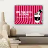 Roze - Strepen - Koffie - Maandag canvas 2cm klein -sfeer6