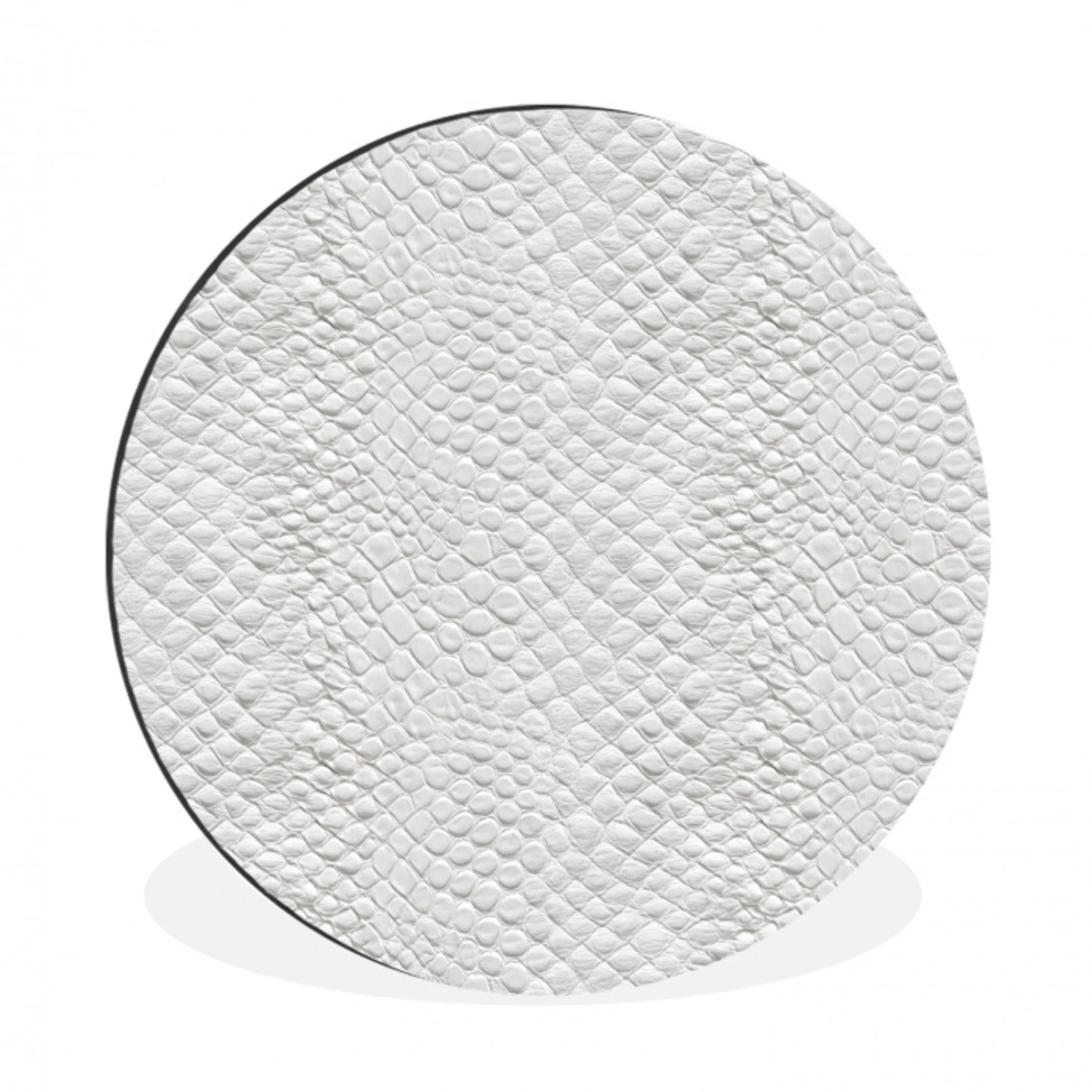 Slang - Patroon - Wit Wandcirkel aluminium klein 190 -3d