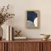 Donkerblauw - Abstract - Lijnen Light Box met kabel (Tafellamp) klein -sfeer2