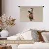 Zebra - Zonnebloemen - Warm Wandkleed katoen klein -sfeer1