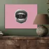 Mond - BLAH BLAH - Roze PET vilt klein -sfeer2