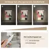 Roze - Abstract - Aesthetic - Modern - Vormen Light Box met kabel (Tafellamp) klein -USP_dimbaarNL