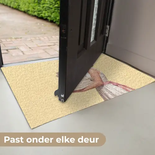 Handdoeken - Vrouw - Jurk - Roze Deurmat klein -USP_NL