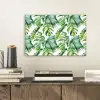 Monstera - Palmblad - Jungle - Tropisch aluminium wit klein -sfeer1