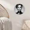 Vrouw - Lolly - Zwart Wandcirkel plexiglas klein -sfeer5