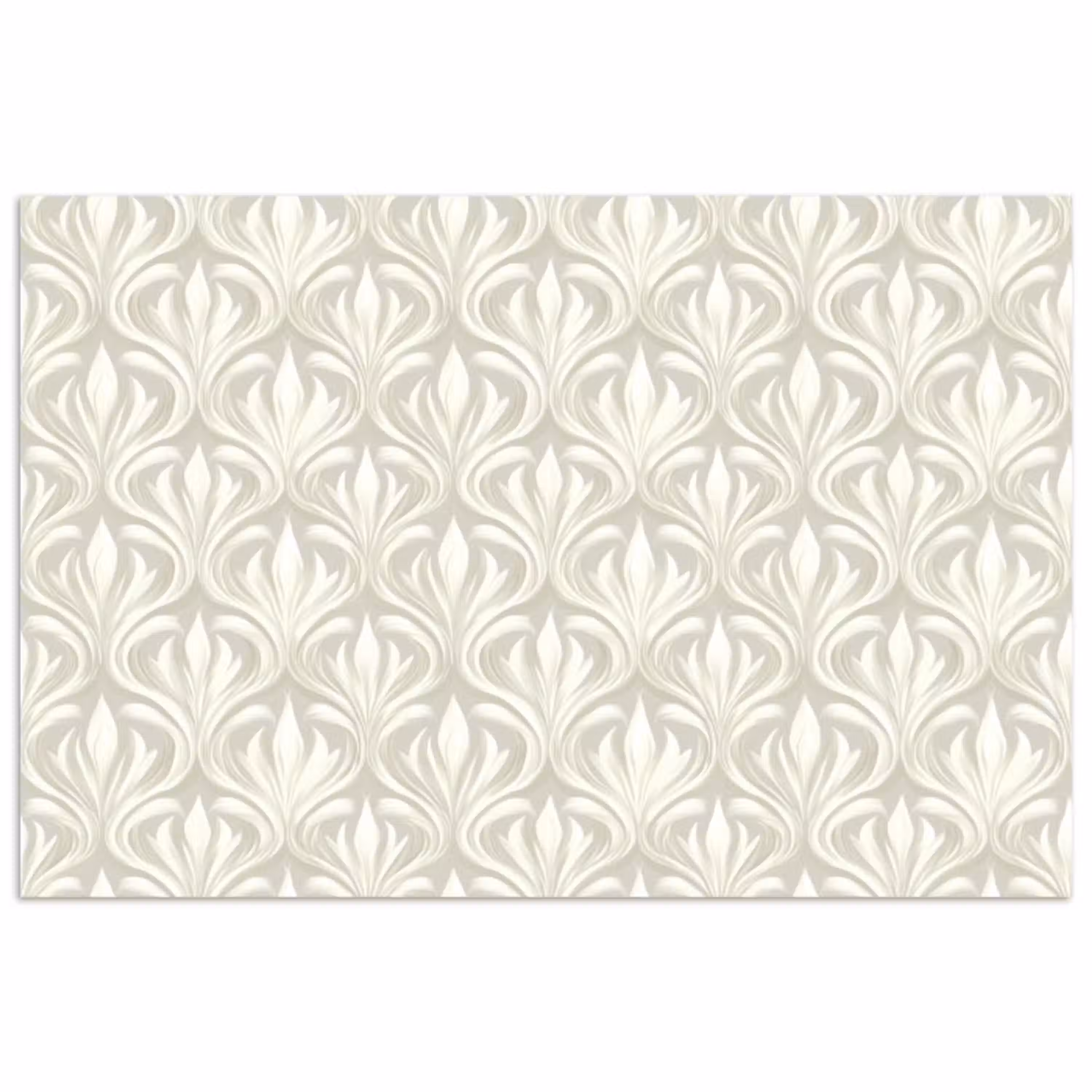Barok - Patroon - Beige poster papier klein 62 -3d